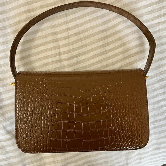 The Curated - The Classic Shoulder Bag - Chocolate Mock Print - Picture 4 of 4